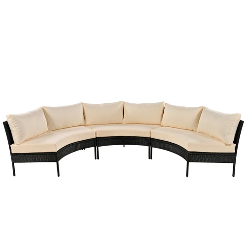 LuneluX_Home – Outdoor Lounge Set - 3 pcs. (Rattan-Waterproof)