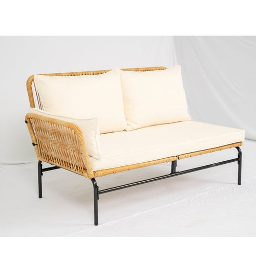 LuneluX_Home – 3-Piece Outdoor Patio Wicker Set with Thick Cushions