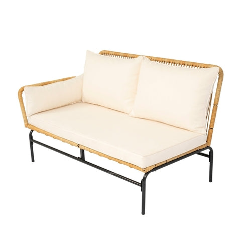 LuneluX_Home – 3-Piece Outdoor Patio Wicker Set with Thick Cushions