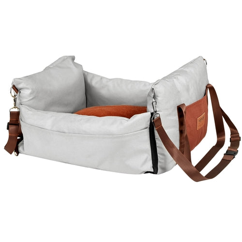 Dog Car Seat, Waterproof Dog Booster Seat for Car with Side Handles